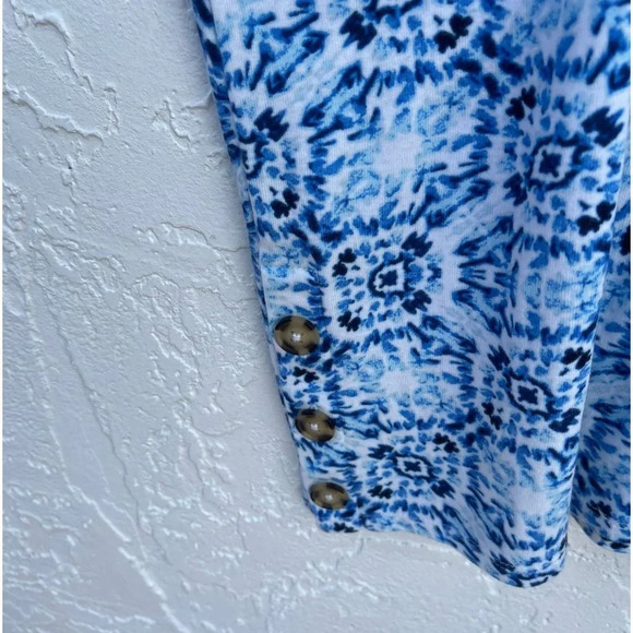 Chicos Womens Simply Mosaic Print Shirt Dress Multicolor Sz 1 - Picture 10 of 10